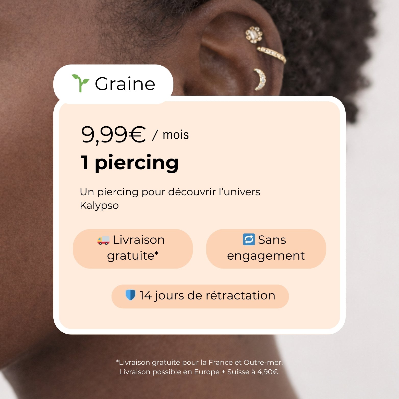 Box piercing mensuelle personnalisée
