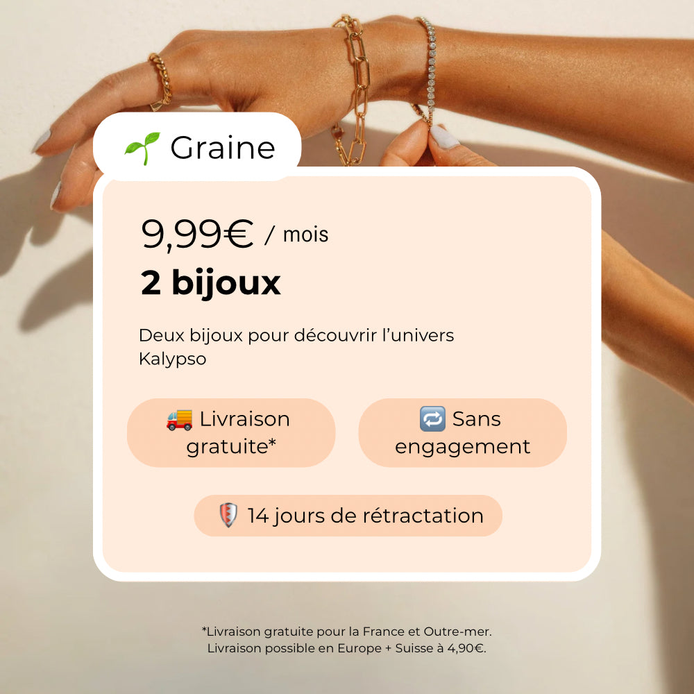 Box bijoux mensuelle personnalisée