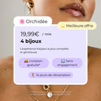 Box bijoux mensuelle personnalisée